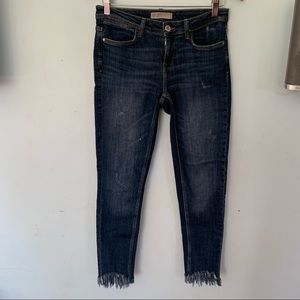 Zara basic Z1975 denim distressed jeans